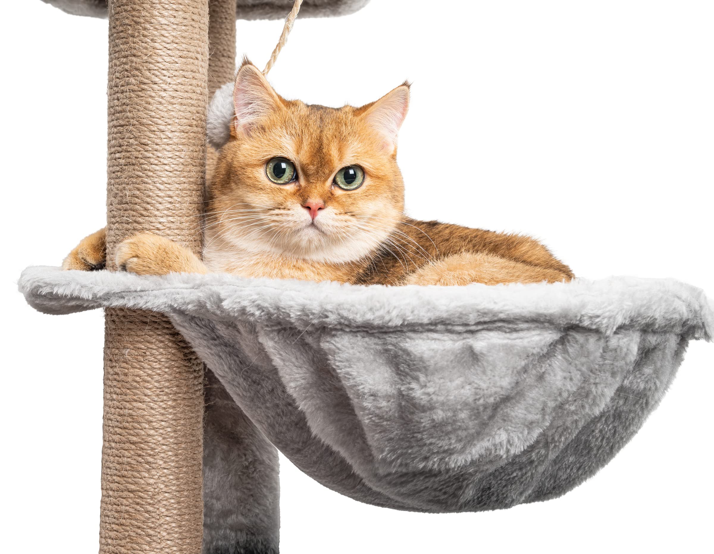 Cat Tree, 145cm Stable Cat Scratching Post for Indoor Cats, Multi
